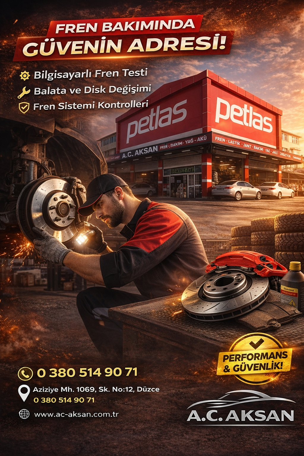 kaynasli fren disk degisimi